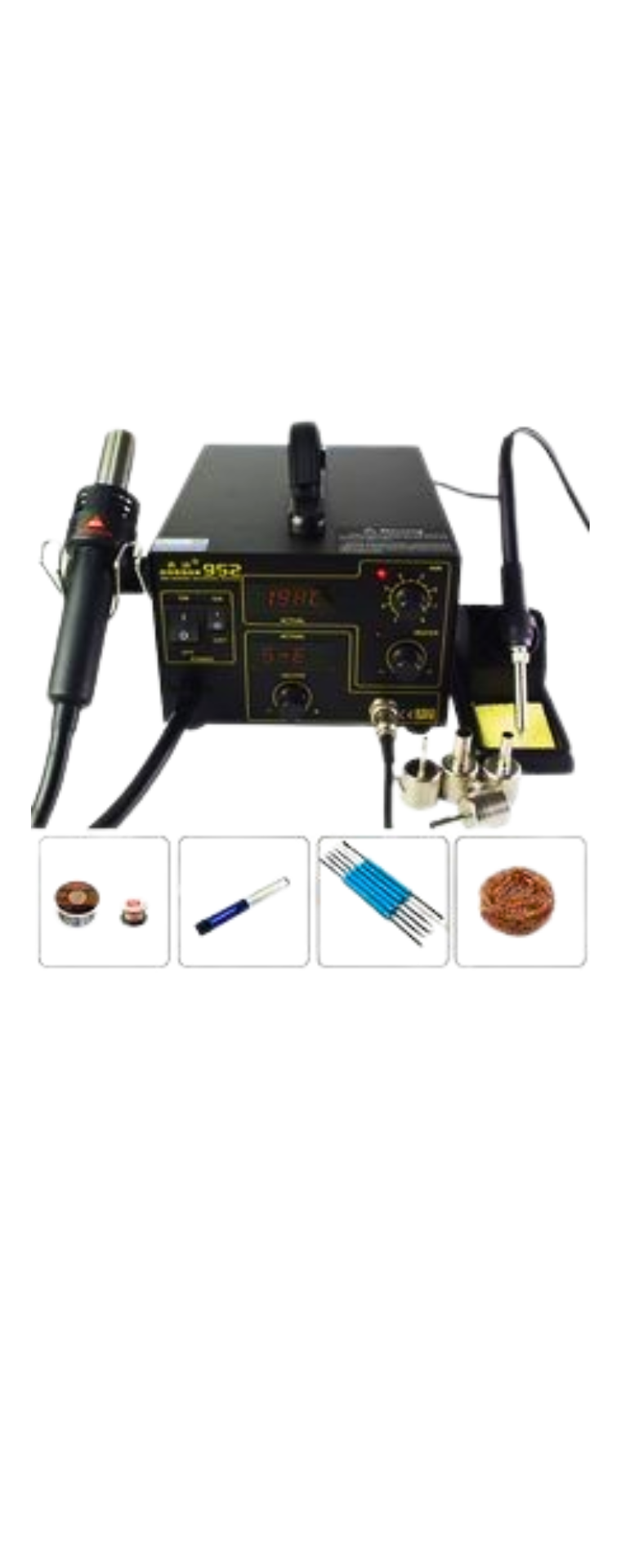 Gordak 952 Rework Station – Hot Air & Soldering Station for Phone Repair - Image 2